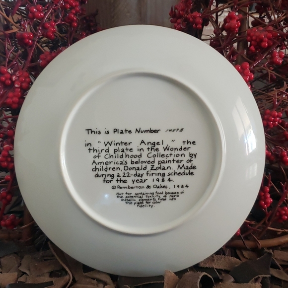 'Winter Angel' Plate # 1457B - Picture 2 of 5